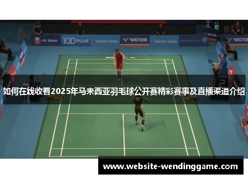 如何在线收看2025年马来西亚羽毛球公开赛精彩赛事及直播渠道介绍
